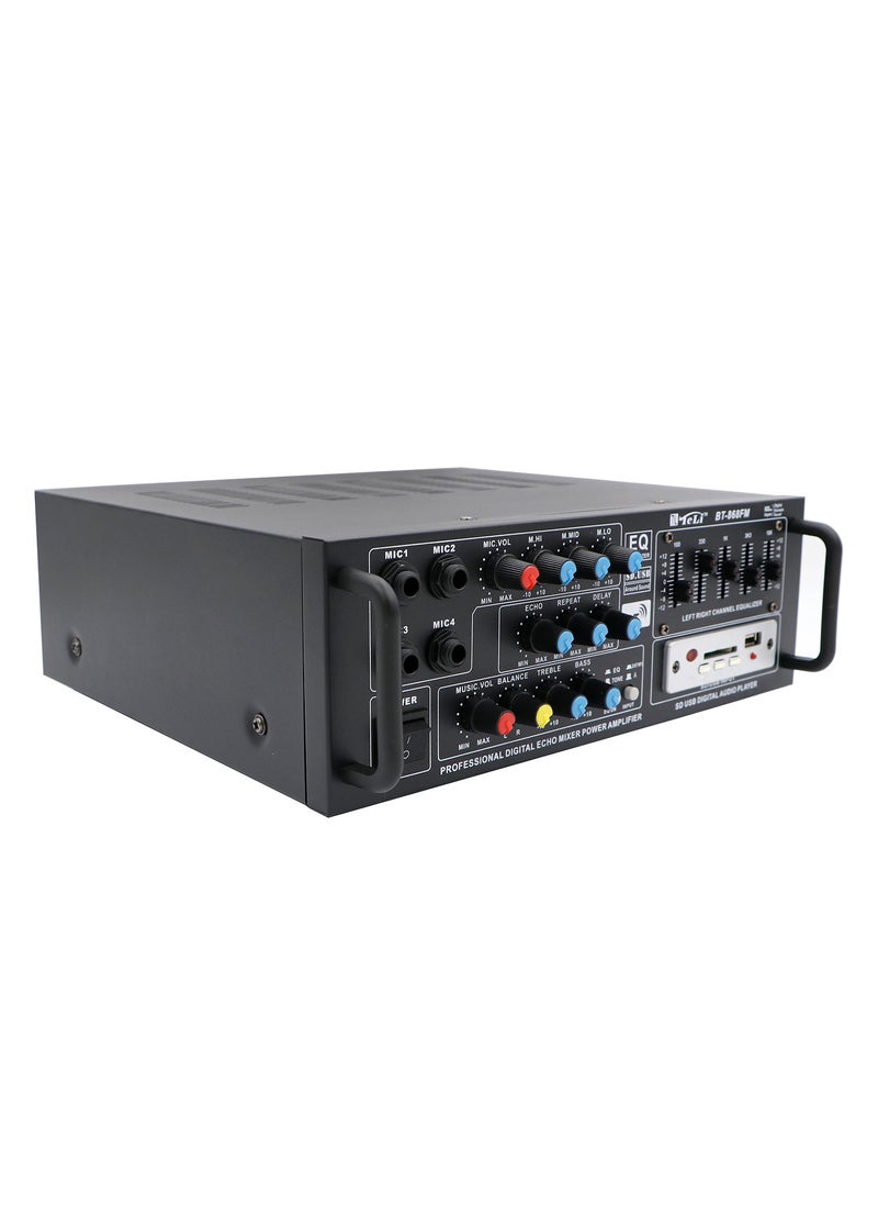 Teli Professional Digital Echo Mixer Power Amplifier, Black - Image 2