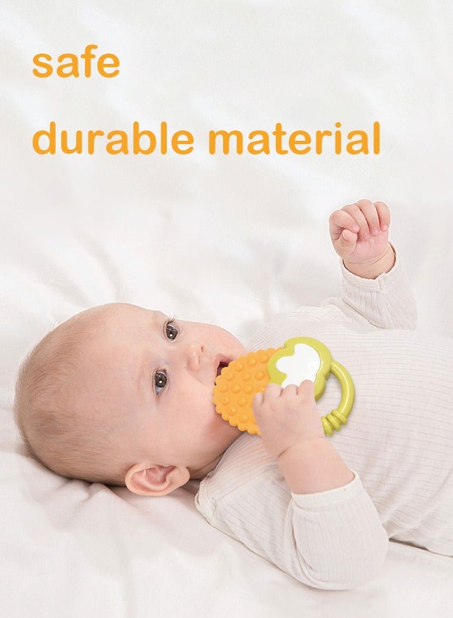 8PCS Baby Rattles Toys Set with Storage Case, Teething Toys for Babies,Newborn Present for Baby Boys and Girls - Image 3