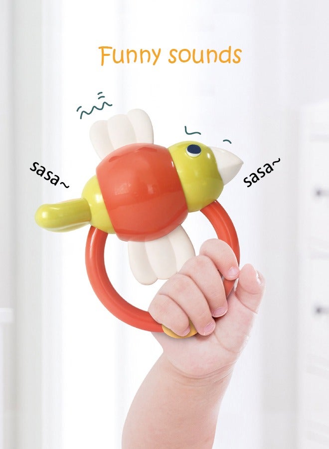 8PCS Baby Rattles Toys Set with Storage Case, Teething Toys for Babies,Newborn Present for Baby Boys and Girls - Image 4