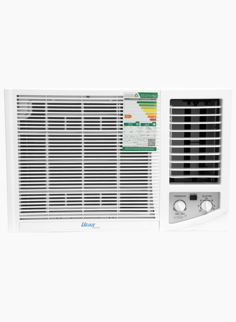 أوجين مكيف شباك 18.000 وحدة ,حار/بارد ,بلاتين - UAWMN18HC - Image 1