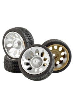 RC Remote Control Car 1 To 10 Model Car Saloon Flat Running Tire Road Racing Tire HSP94123 Flat Sports Car Universal-Color:D22 + B Hub