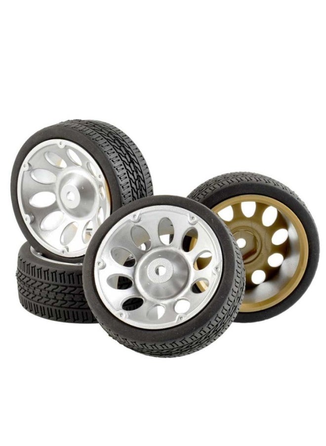 Generic - RC Remote Control Car 1 To 10 Model Car Saloon Flat Running Tire Road Racing Tire HSP94123 Flat Sports Car Universal-Color:D22 + B Hub - Image 1