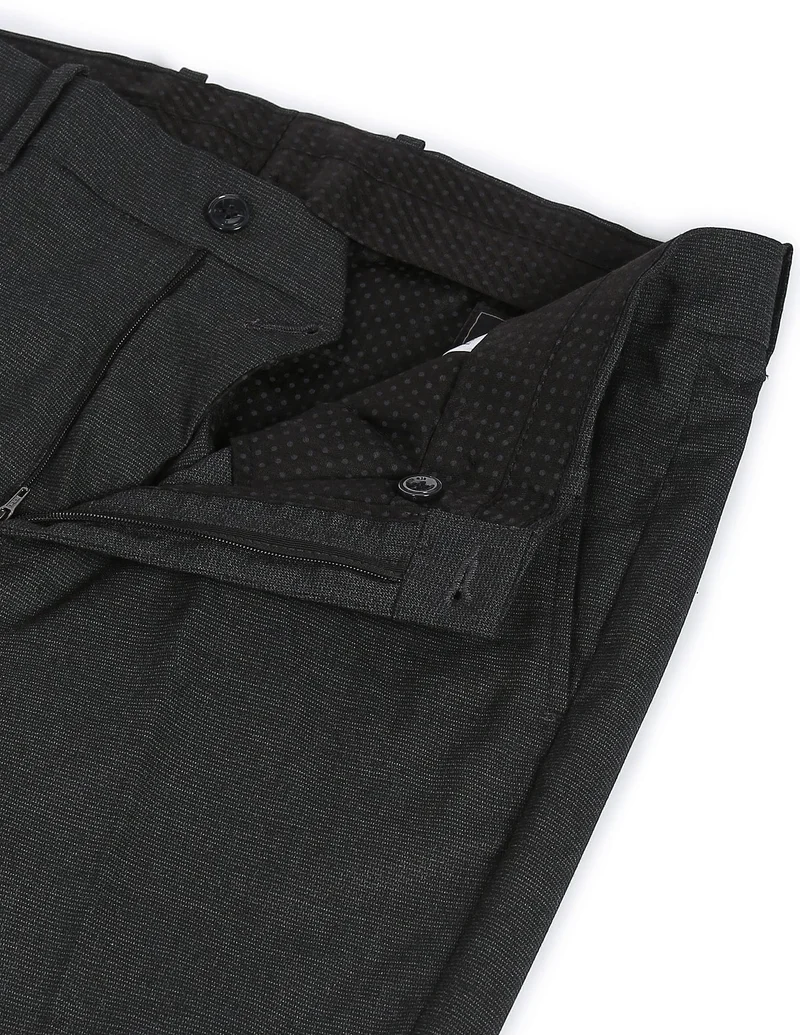 Arrow Charcoal Jackson Super Slim Fit Heathered Trousers for Men | Best Price UAE