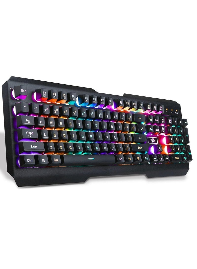 Redragon K506 Centaur 2 RGB Gaming Keyboard - Rainbow Backlighting and 10 Lighting Effects - Image 1