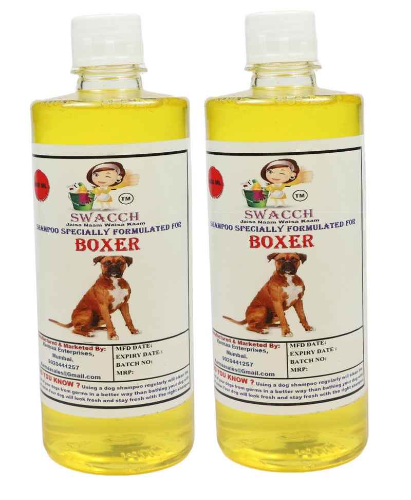Swacch Shampoo Specially Formulated for Boxer (500ML) (Pack of 2) Lemon - Image 1