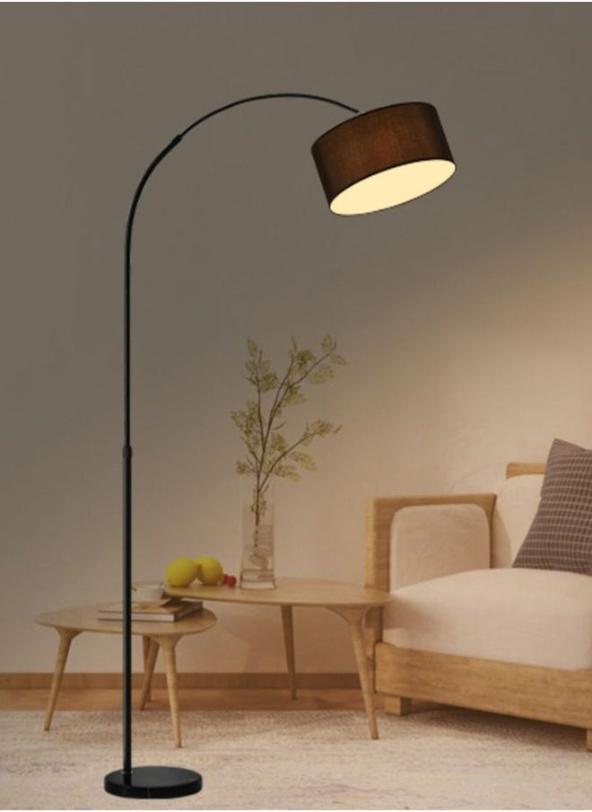 DIDA Floor Lamp for LED Stand Vintage Arc Pole Light with Warm Light Remote Control for Living Room Office Bedroom ‎Marble Metal Black 12W 8-15m  - Image 2