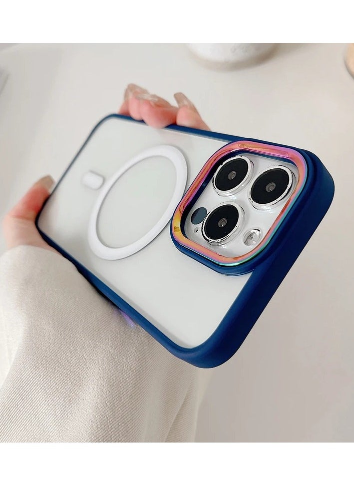 OQUERA - iPhone 15 Pro Max Magsafe Case Transparent Black【N52 Stronger Magnets】【Shockproof Military-Grade Protection】iPhone 15 Pro Max Cover Anti-Yellow & Anti-Scratch, Ultra Slim, Magnetic Cover for 15 Pro Max Transparent Black - Image 1