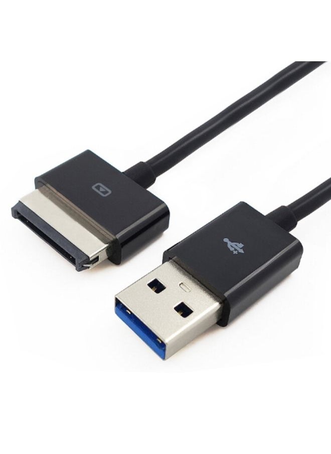 HuHa - USB 3.0 Data Cable for ASUS EeePad TF101 / TF201 / TF300 / TF700 , Length: 1m(Black) - Image 1
