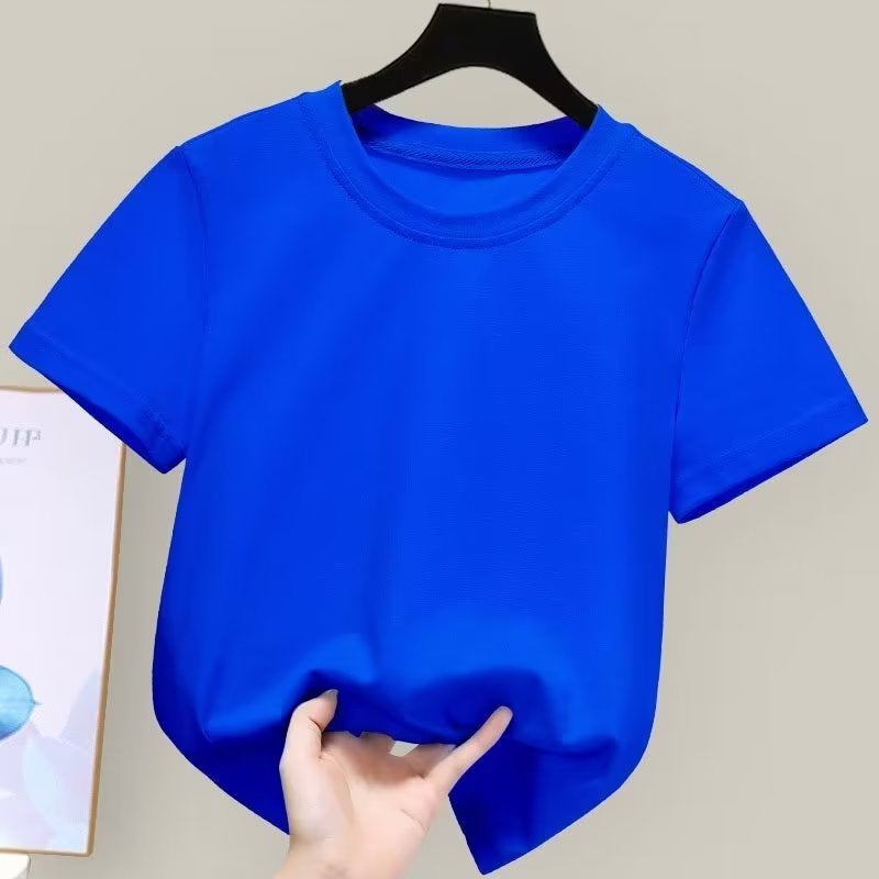 Short-Sleeved T-Shirt Boys And Girls New Summer Handsome Children'S Thin Casual Half-Sleeved Boys T-Shirt - Image 3