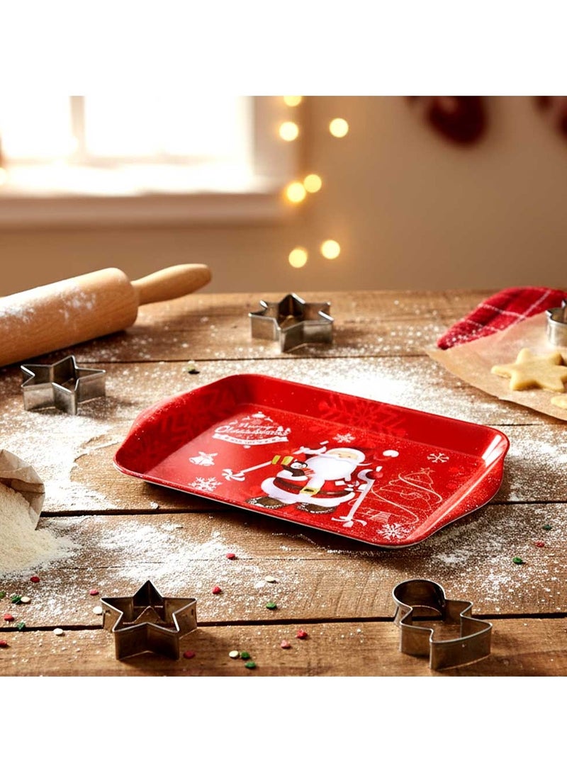 Trentor صينية ساندويتش ميلامين مزينة بسانتا كلوز 8.25'' - Image 2