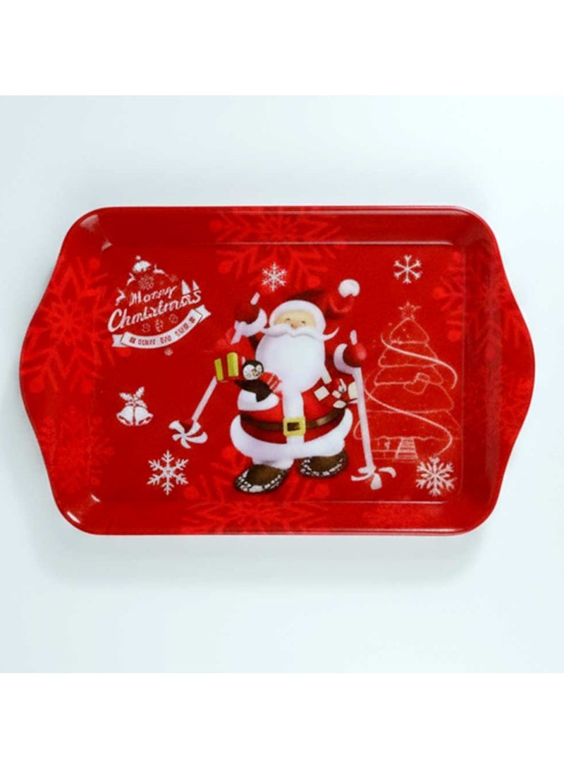 Trentor صينية ساندويتش ميلامين مزينة بسانتا كلوز 8.25'' - Image 4
