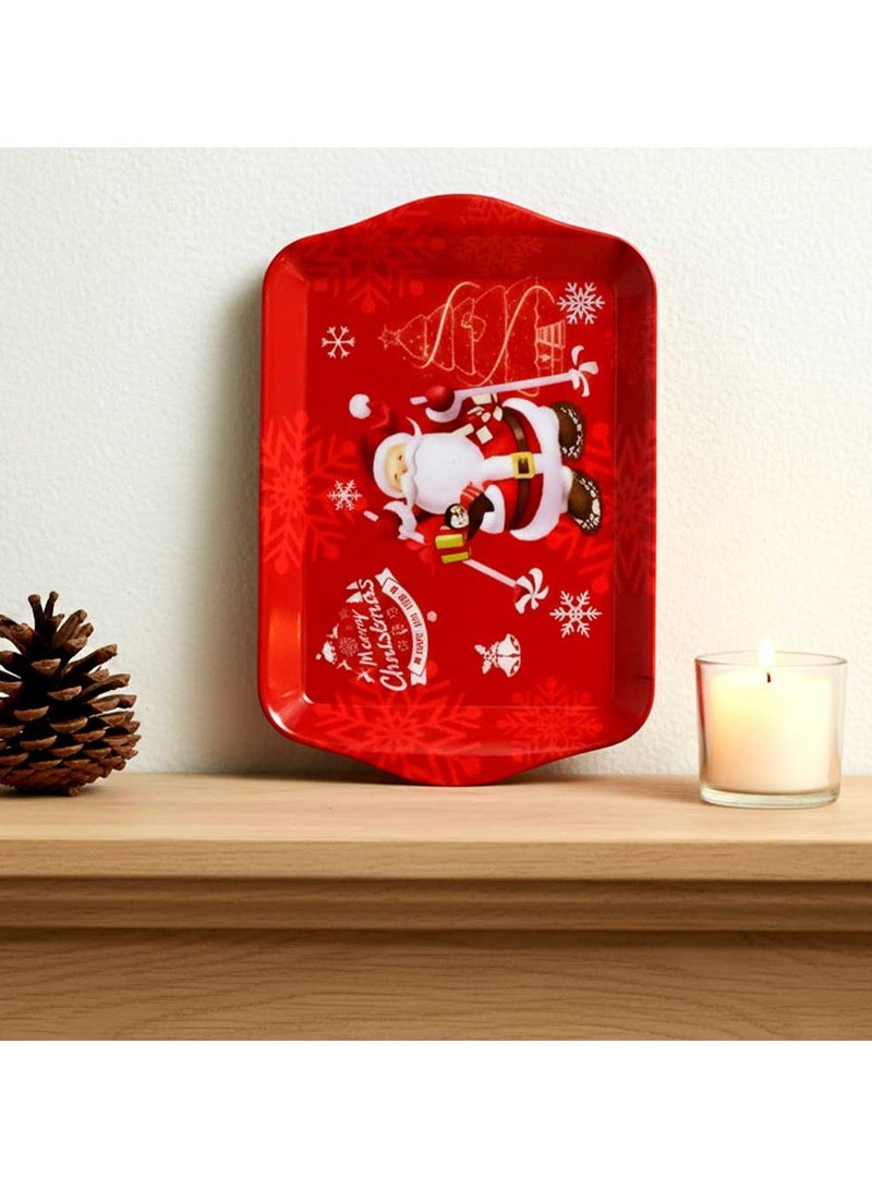 Trentor صينية ساندويتش ميلامين مزينة بسانتا كلوز 8.25'' - Image 3