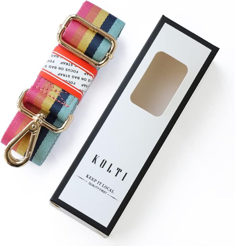 Kolti Purse Strap Replacement Crossbody Handbag Stripe Wide Adjustable - Image 2