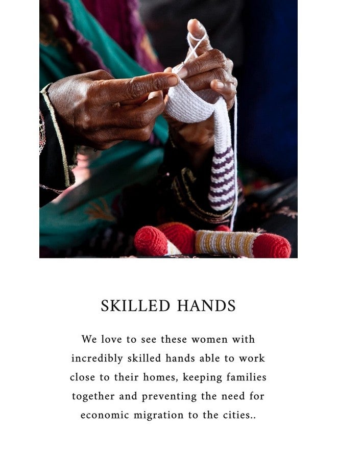 بيبل خشخيشة أطفال مصنوعة يدويًا من القطن والكروشيه صديقة للبيئة من التجارة العادلة بطول 11.43 سم - Image 5