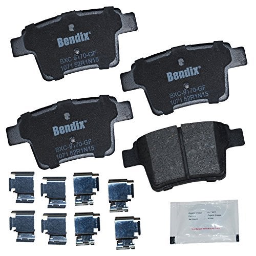 Bendix Priority1 CFC1071 Ceramic Rear Brake Pads for Select Models Ford Five Hundred, Freestyle, Mondeo, Taurus, Taurus X, Jaguar X-Type, Mercury Montego, Sable - Image 2