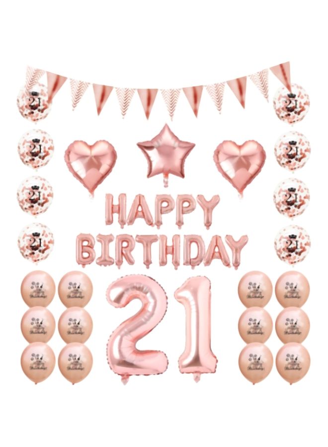 NIBEMINENT 26-Piece 21st Birthday Party Decoration Set - Image 1