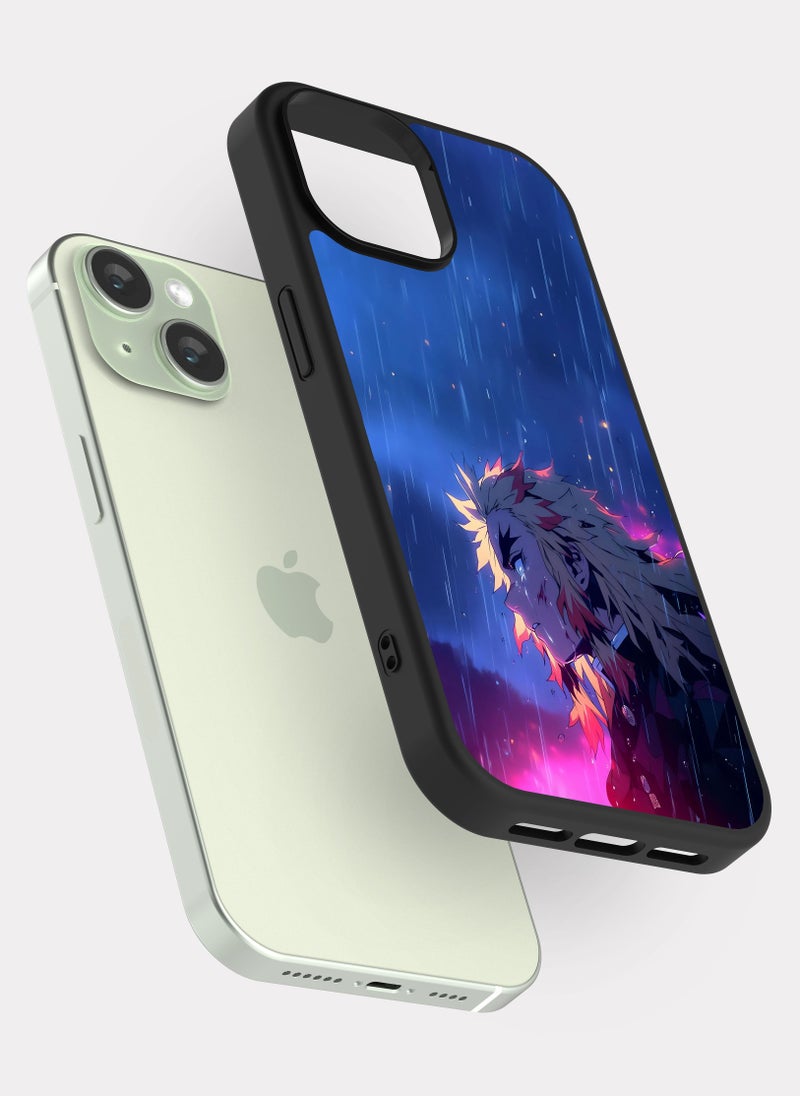 بكسلات كفر ايفون 15 قاتل الشياطين رينغوكو ازرق - Image 2