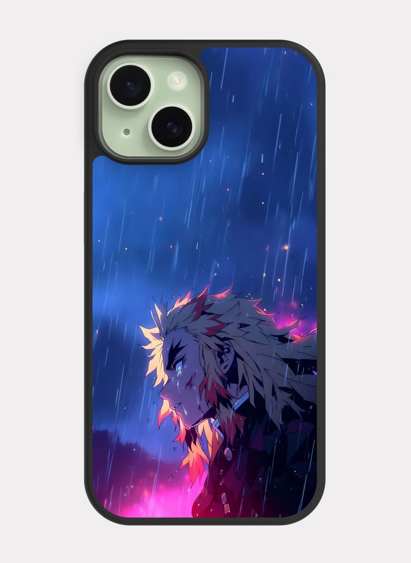 بكسلات كفر ايفون 15 قاتل الشياطين رينغوكو ازرق - Image 1