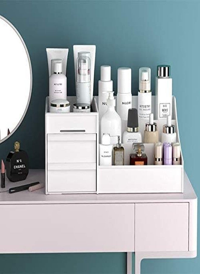 AMV MART PackOf 1 Makeup Organizer for Vanity Cosmetic Organizer Box Drawers Storage Box Plastic Stationary Box | Make Up Organiser for Lipsticks, Lotions, Jewelry, Nail Care, Skincare, Ideal For Women - Image 5