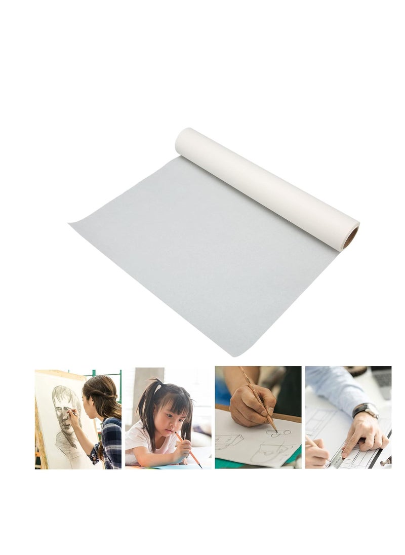 Terabyte Tracing Paper Roll, A4 20 MTERS LONG Wide Trace Paper Clear Ink Absorption Drafting Paper Practical White Tracing Paper Lightweight Translucent Pattern Paper for Drawing, Trace, Sketch  - Image 2