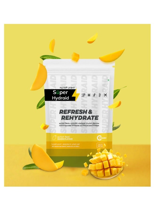 Super Hydraid Refresh & Rehydrate Mango Flavoured Sachets 10 x 21g - Image 1