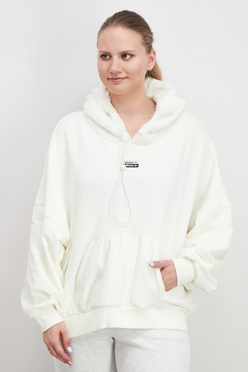 adidas Originals Women Sportswear Fit Long Sleeves Sweatshirt, Off White  - Image 1
