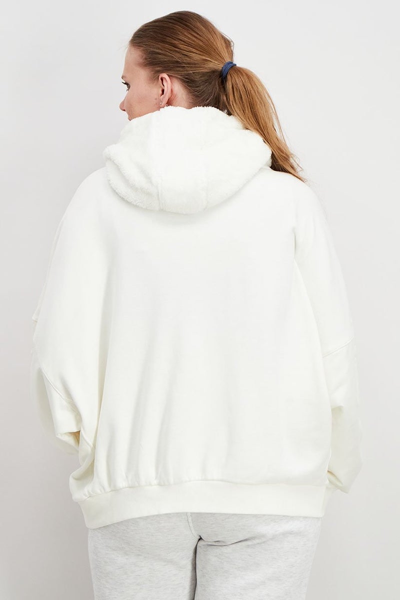 adidas Originals Women Sportswear Fit Long Sleeves Sweatshirt, Off White  - Image 2
