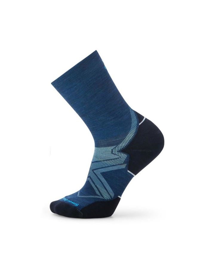 SmartWool Unisex Run Cold Weather Targeted Cushion Crew Socks, ALPINE BLUE, L EU - Image 2