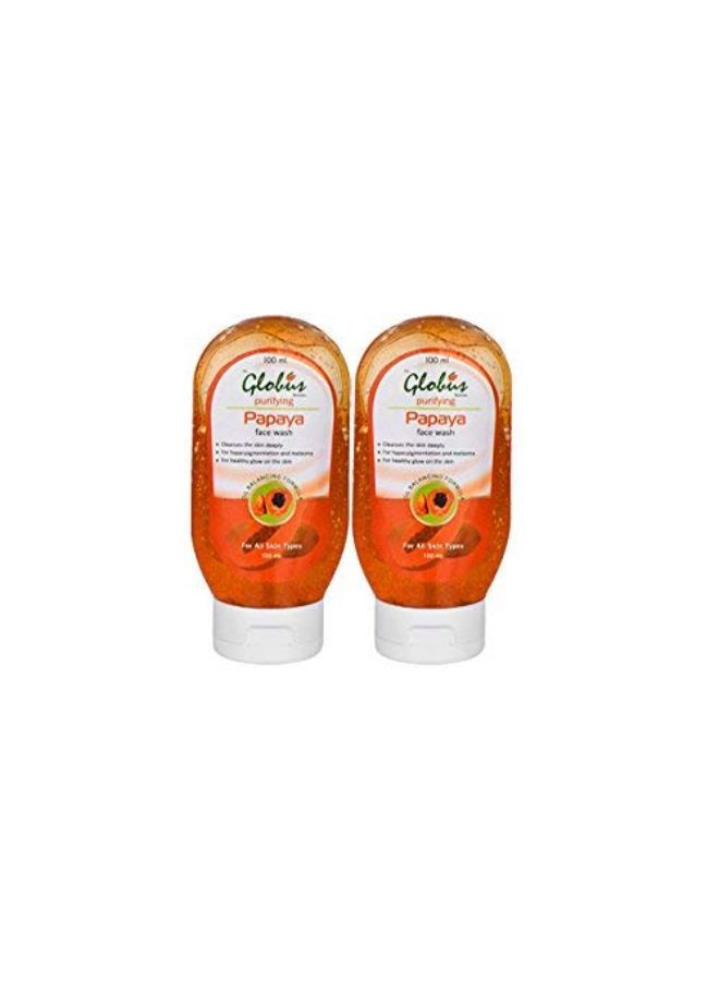 Globus Remedies Globus Papaya Purifying Face Wash - 100 Ml (Pack Of 2) - Image 2