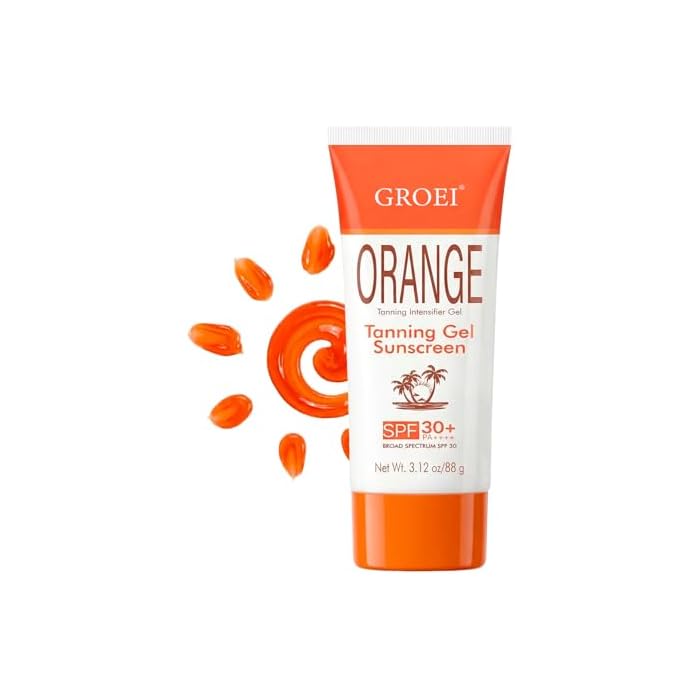 Tanning Gel Sunscreen SPF 30 – Sun Tanning Lotion with Fast-Absorbing Formula, Hydrating Bronzing Complex, for Beach, Pool & Outdoor Sports – 3.12 oz