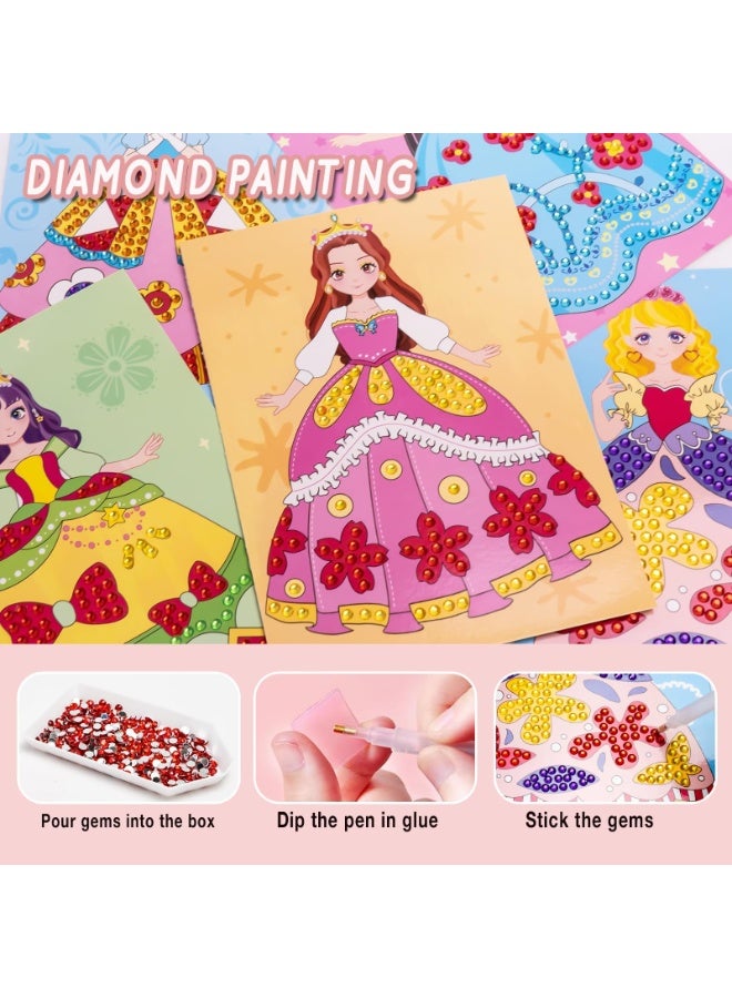 OSHIMA Princess Makeup Stickers Kit, Princess Art Craft For Kids, Princess Dress Up DIY Stickers Toy Set, Ideal Birthday, Souvenir, Graduation And Party Gathering Gifts For Girls - Image 5