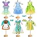 WONDOLL 18 inch Doll Clothes Accessories 6Pcs Different Fairytale Costume Dress - Image 4