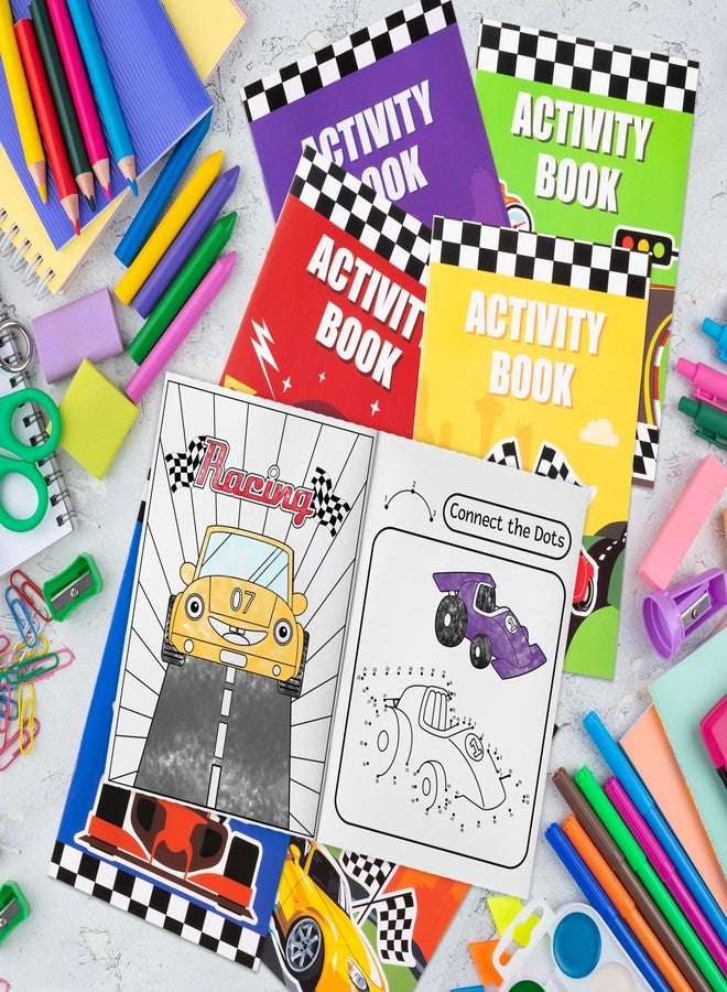 JAPBOR Race Car Coloring Books - 48PCS Mini Racing Cars Activity Color Books Bulk for Kid Party Favors, Truck Transportation Themed Small Colouring Pages for Birthday Gifts Class Drawing Painting Game - Image 5