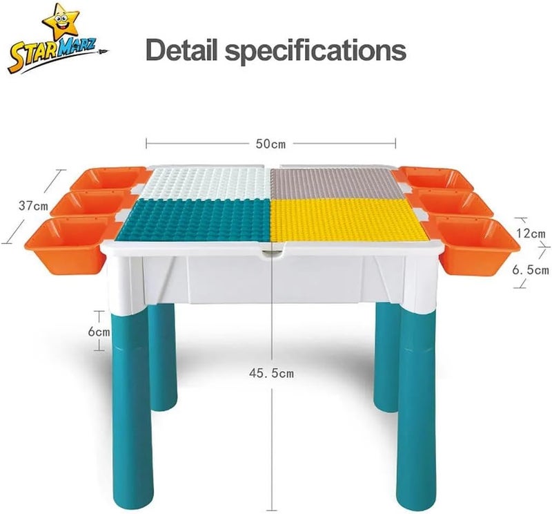 Starmarz 4 In 1 Multifunctional Building Block Table - Image 4