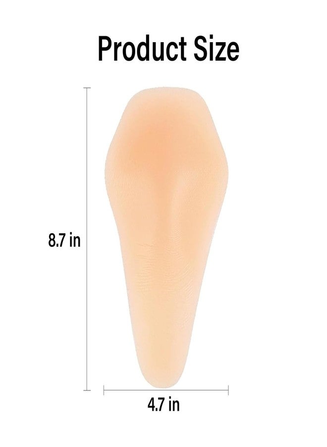 WTYPOPK 1 Pair Silicone Nude Knee Pads, Adhesive Thin Knee Pads for Women Men - Image 2