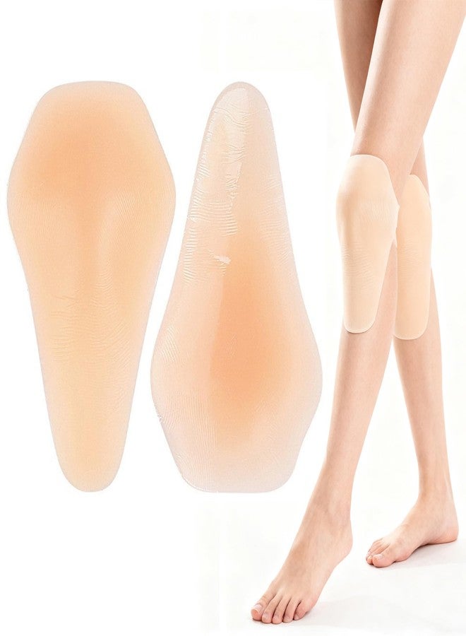 WTYPOPK 1 Pair Silicone Nude Knee Pads, Adhesive Thin Knee Pads for Women Men - Image 1