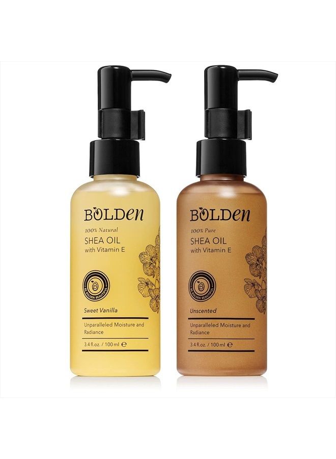 bolden Sweet Vanilla Shea Oil For Skin and Hair | Moisturizing Body Oil with Vitamin E | Best Body Oil for Skin and Hair | 3.4 fl oz - Image 2