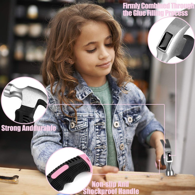 KURUI 700PCs Small Nails for Hanging Pictures & 8oz Small Hammer for Women, Pink Tool for Hanging Canvas Wall Art/Tapestry/Frame, Hardware Nails Assortment Kit for Living Room/Bedroom/Outdoor Decor - Image 3