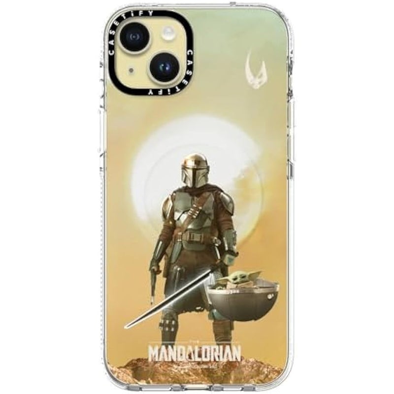 Casetify Clear iPhone 15 Plus Case 【Mandalorian Co-Lab/Not Yellowing / 6.6ft Drop Protection/Compatible with Magsafe】 - A Clan of Two - Clear - Image 2