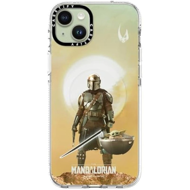 Casetify Clear iPhone 15 Plus Case 【Mandalorian Co-Lab/Not Yellowing / 6.6ft Drop Protection/Compatible with Magsafe】 - A Clan of Two - Clear - Image 3