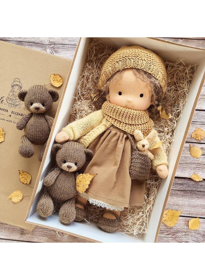 Cotton Ward Doll Artist Handmade Mini Dress Up Doll DIY Ward Ward Doll-Color:7-Height:Single Doll - Image 1