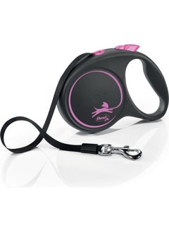 Flexi Black Desing 5 m Stripe L Pink 
