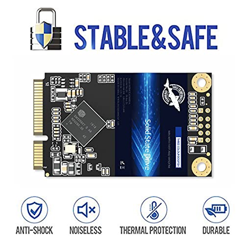 THREE COLOUR DOGFISH Dogfish mSATA SSD 256GB 3D NAND TLC SATA III 6 Gb/s, mSATA (30x50.9mm) Internal Solid State Drive - Compatible with Desktop PC Laptop - (MSATA 256GB) - Image 5