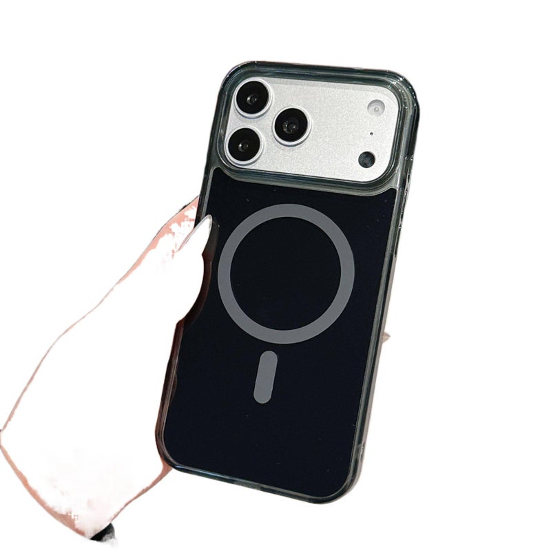 غطاء MagSafe | Acrylic | مقاوم للصدمات لـ iPhone 16 / 16 Plus / 16 Pro / 16 Pro Max | أسود | حماية من السقوط - Image 1
