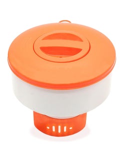 Generic MySouqEgFloating Pool Chlorine Dispenser Orange, Easily Spot It, Fits 1 And 3 Inch Tablets For Large And Small Pools, Hot Tub, Spa  - Image 3
