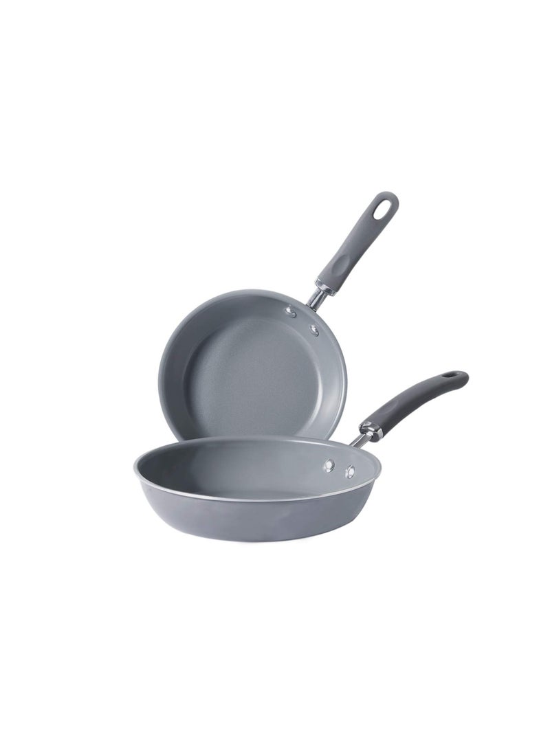 MEYER Meyer Anzen Healthy Ceramic Coated Cookware 2 Piece Set -20cm frypan +24cm frypan  - Image 1