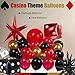 besttideyes Casino Balloons Garland Arch Kit 124PCS red black and gold balloons with Dice Balloons for Casino Las Vegas Night Poker Theme Party Decorations - Image 4