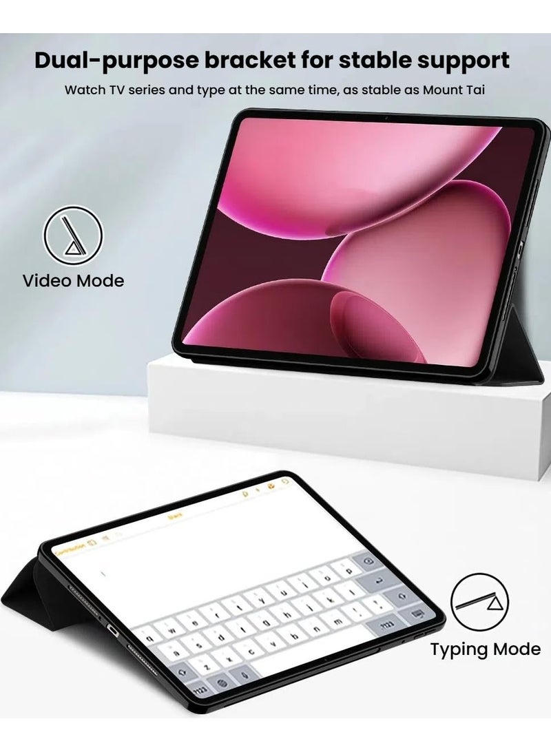 عام غطاء متوافق مع أوبو باد 4 برو (13.2 بوصة) - مزود بوظيفة النوم/الإيقاظ التلقائي وحامل ثلاثي الطيات، غطاء واقي من الخدوش لأوبو باد 4 برو 2025 - Image 4