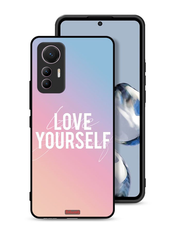 Tolwak Xiaomi 12 Lite Protective Case Cover Love Yourself - Image 1