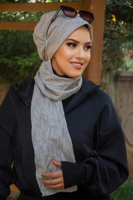 Aişe Tesettür Aisha Hijab Scarf and Beret - 30201